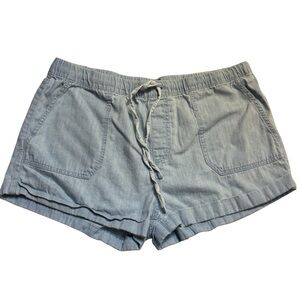 Volcom Shorts Large Light Blue Chambray True to This Denim 100% Cotton Comfy